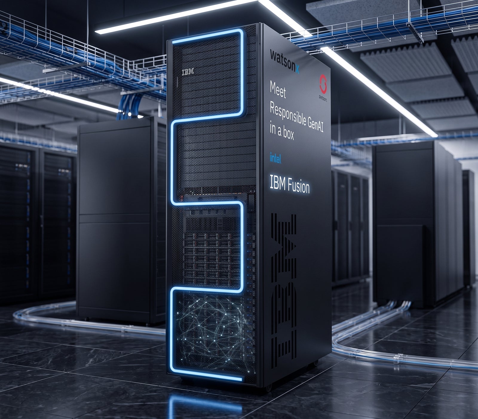 Rack IBM Fusion en el data center