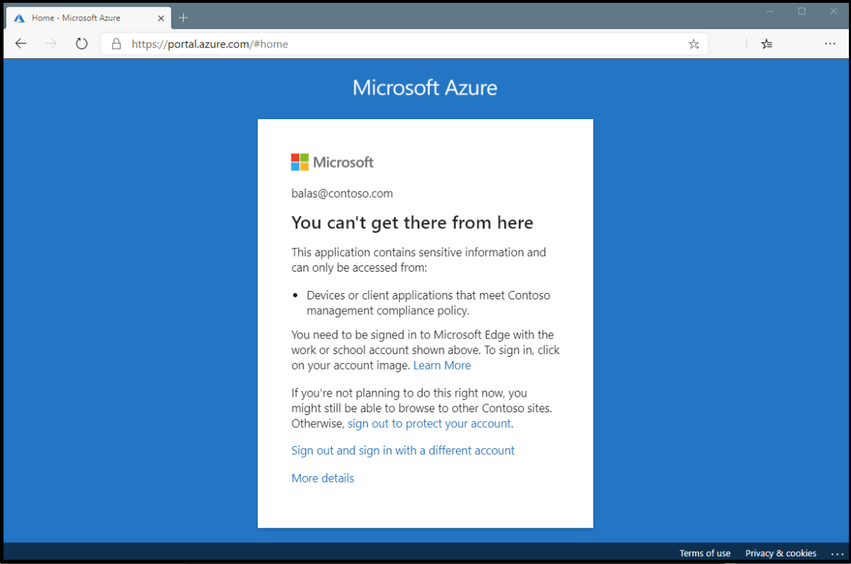 CONSOLE REALE · ENTRA CONDITIONAL ACCESS · FONTE: MICROSOFT LEARN