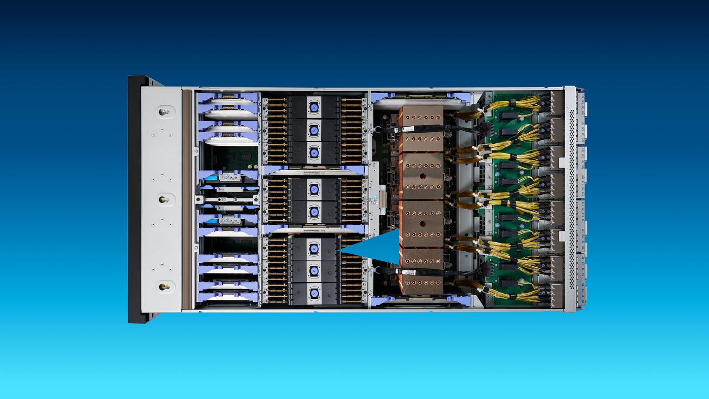 Interior de un sistema IBM Power11
