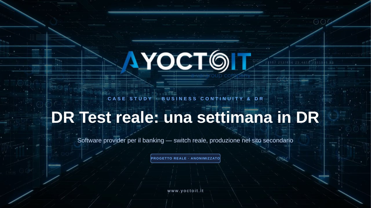 DR Test reale: una settimana in DR