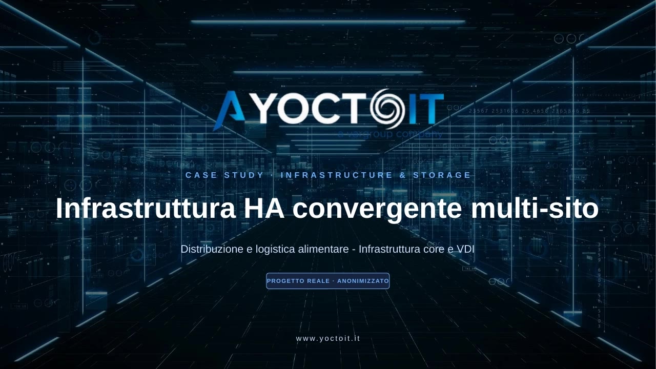 Infrastruttura HA convergente multi-sito