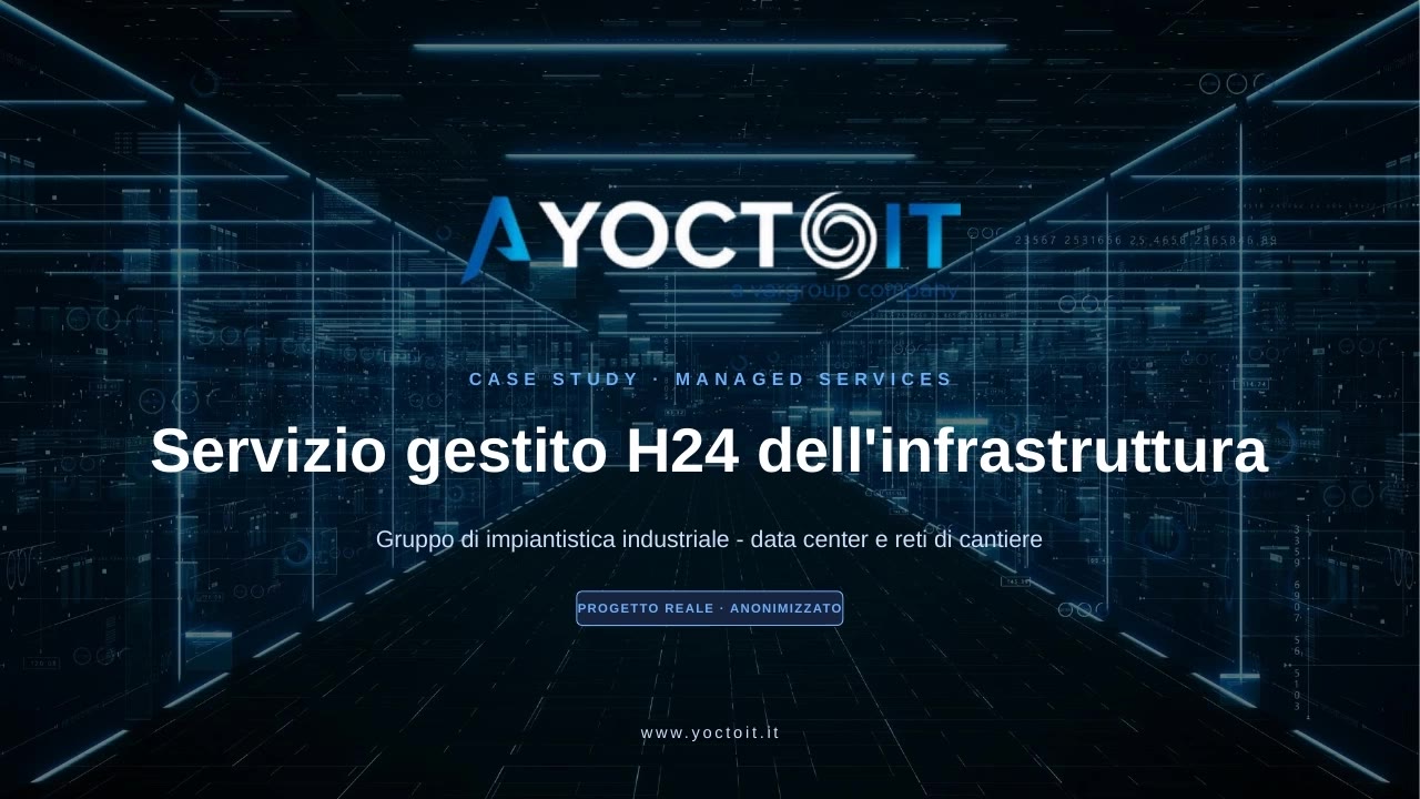 Servizio gestito H24 dell'infrastruttura