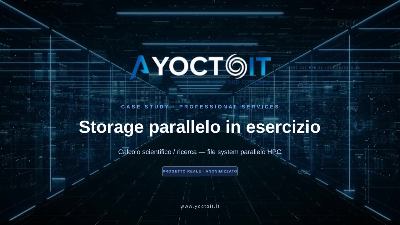Storage parallelo in esercizio