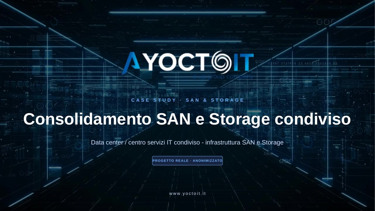 Consolidamento SAN e Storage condiviso
